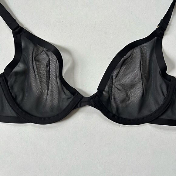 CUUP Plunge Bra Mesh Black 32A - Picture 5 of 10
